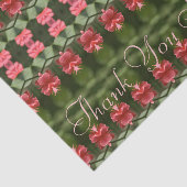 Koraal en groen gepatterd tissuepapier (Detail)