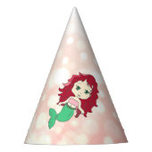 Koraal en Groen Rood Gezwaaid Zeemeerdag Pet Feesthoedjes (Voorkant)