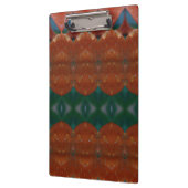 Koraal en groene Ikat Klembord (Links)