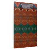 Koraal en groene Ikat Klembord (Rechts)