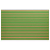 Koraal en groene kleurlijnen stof (Yard (91,4 cm))