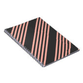 Koraal en houtskool met vijf strippen notitieboek (Rechterzijde)