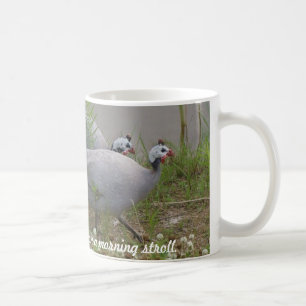 Koraal en Lavender Guineas op een ochtend... Koffiemok