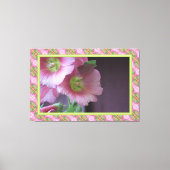 Koraal en limoengroen canvas afdruk (Voorkant)