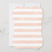 Koraal en marine nautische bruiloft kaart (Achterkant)