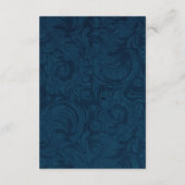 Koraal en marineblauw Shabby Chic Save the Date (Achterkant)