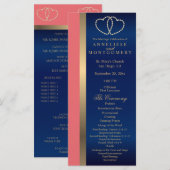 Koraal en Marinegoud Hartjes - Programma Programmakaart (Voorkant / Achterkant)