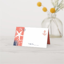 Koraal- en marinesurnbruinbruinhuwelijken plaatskaartje