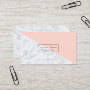 Koraal en marmer Modern Professional Visitekaartje