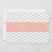 Koraal en Mint Blooms Floral Baby shower Kaart (Achterkant)