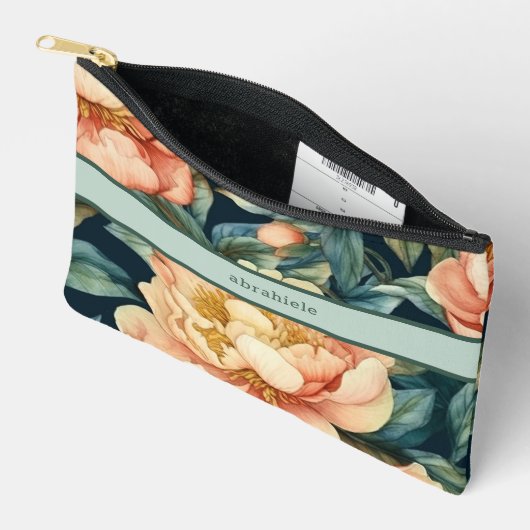 Koraal en Mint Floral Etui (Open)