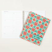Koraal en Mint Floral Planner (Display)