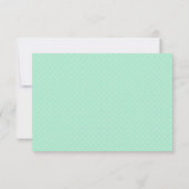 Koraal en Mint Waterverf Floral Wedding RSVP (Achterkant)