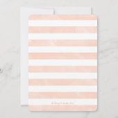 Koraal en Navy Nautisch Anker Baby shower Kaart (Achterkant)