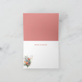 Koraal en Paarse Wildbloemen Dank u (Binnen)