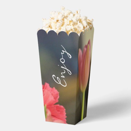 Koraal en perzik bedankdoosjes (Popped)