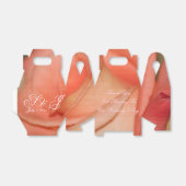 Koraal en perzik bedankdoosjes (Uitgevouwen)