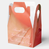 Koraal en perzik bedankdoosjes (Geopend)