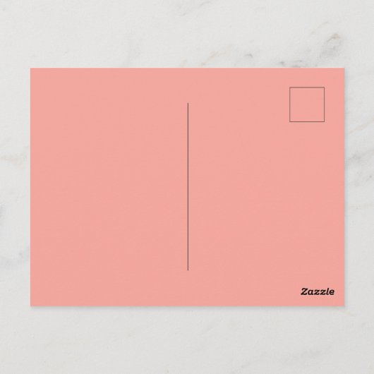 Koraal- en roze Rozen bloemen Briefkaart (Achterkant)