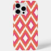 Koraal en roze tribal Ikat Case-Mate iPhone Case (Achterkant)