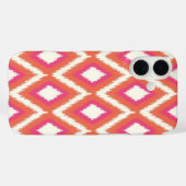 Koraal en roze tribal Ikat Case-Mate iPhone Case (Achterkant (horizontaal))