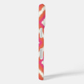 Koraal en roze tribal Ikat Case-Mate iPhone Case (Achterkant / Rechts)
