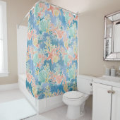 Koraal- en Starfish Shower-gordijn Douchegordijn (In situ)