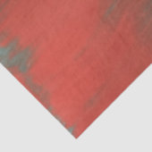 Koraal en Turquoise Drips Waterverf Decoupage Tissuepapier (Detail)