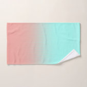 Koraal en Turquoise Striped Bad Handdoek (Handdoek)
