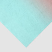 Koraal en Turquoise Tissuepapier (Detail)