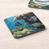 Koraal en vis in het Rode Zee, Egypte Drankjes Onderzetter (Linkerzijde)