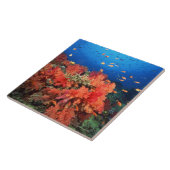 Koraal en vis tegeltje (Zijkant)