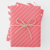 koraal en wit inpakpapier vel (In situ)