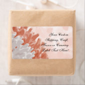 Koraal en wit rif etiket (Insitu)