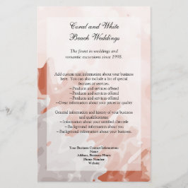 Koraal en wit rif flyer