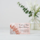 Koraal en wit rif visitekaartje (Staand voorkant)