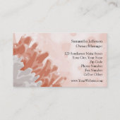 Koraal en wit rif visitekaartje (Achterkant)