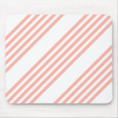 Koraal en wit, vijf strips muismat (Voorkant)