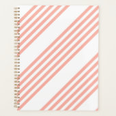Koraal en wit, vijf strips planner (Voorkant)
