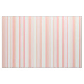 Koraal en wit, vijf strips stof (Fat Quarter)
