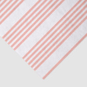 Koraal en wit, vijf strips tissuepapier (Detail)