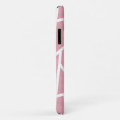 Koraal- en witmozaïekpatroon Case-Mate iPhone case (Achterkant/rechts)