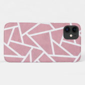 Koraal- en witmozaïekpatroon Case-Mate iPhone case (Achterkant (horizontaal))