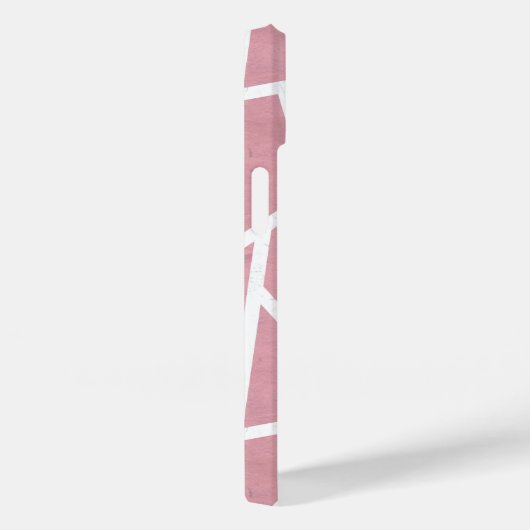 Koraal- en witmozaïekpatroon Case-Mate iPhone case (Achterkant / Rechts)