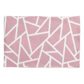 Koraal- en witmozaïekpatroon kussensloop (Achterkant)