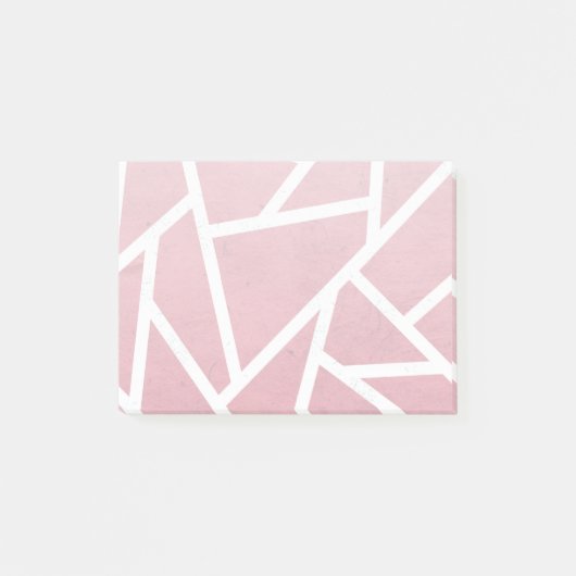 Koraal- en witmozaïekpatroon post-it® notes (Voorkant)