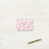 Koraal- en witmozaïekpatroon post-it® notes (Op bureau)