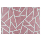 Koraal- en witmozaïekpatroon snijplank (Voorkant)