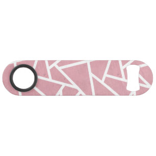 Koraal- en witmozaïekpatroon speed flessenopener