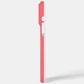 Koraal en witte gemerkte strepen Case-Mate iPhone case (Achterkant / Links)